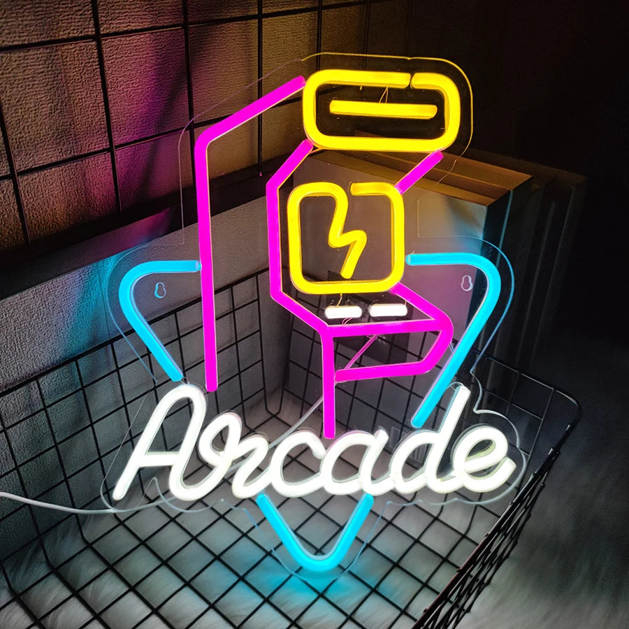 Gaming Neon Sign for Game Room Decor