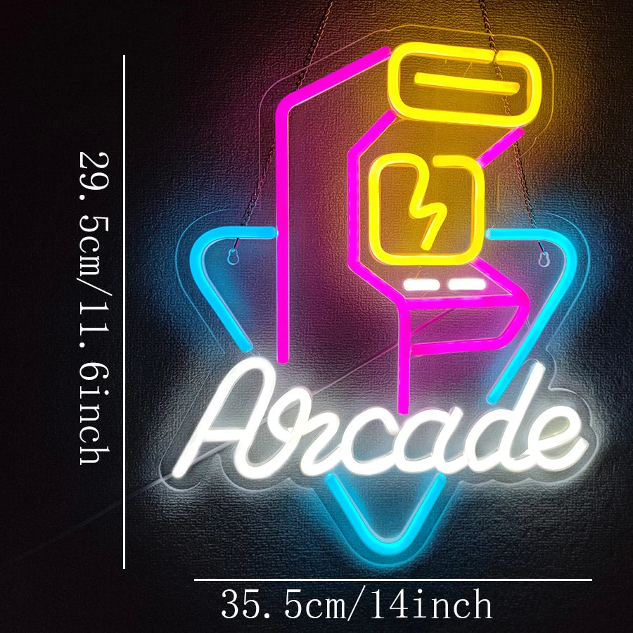 Gaming Neon Sign for Game Room Decor