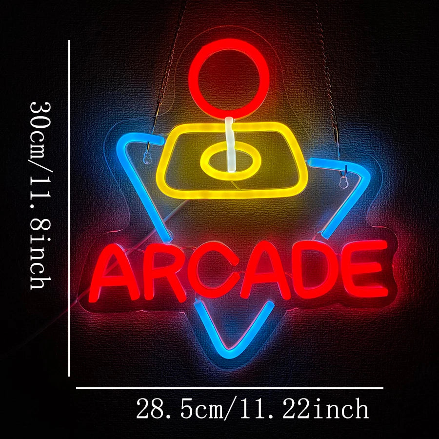 Gaming Neon Sign for Game Room Decor