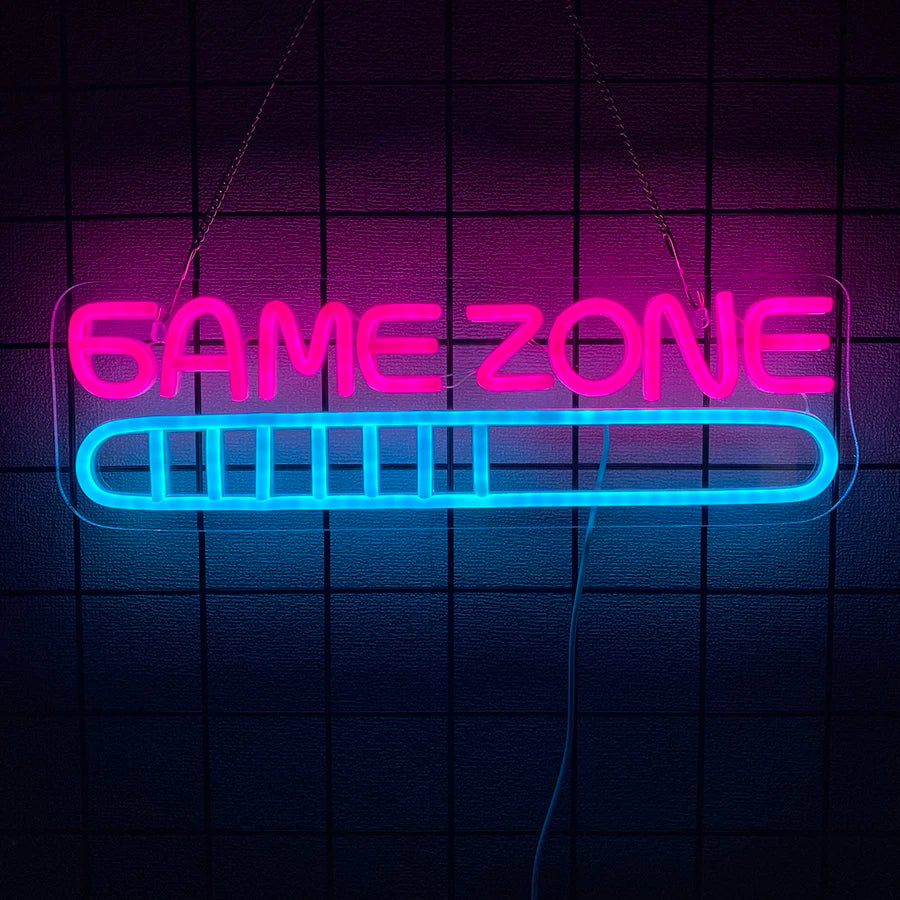 Gaming Neon Sign for Game Room Decor