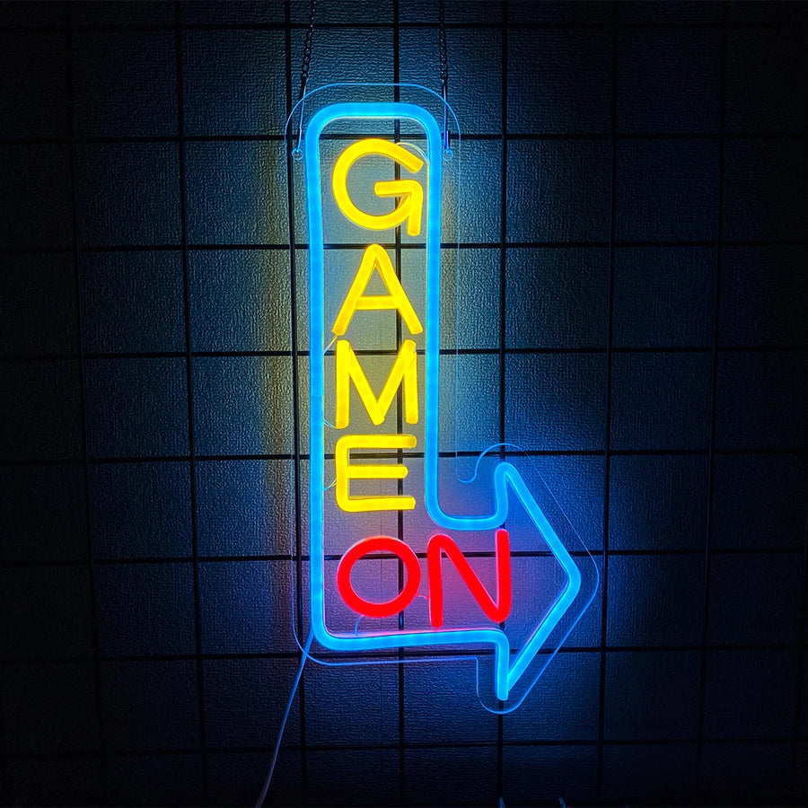 Gaming Neon Sign for Game Room Decor