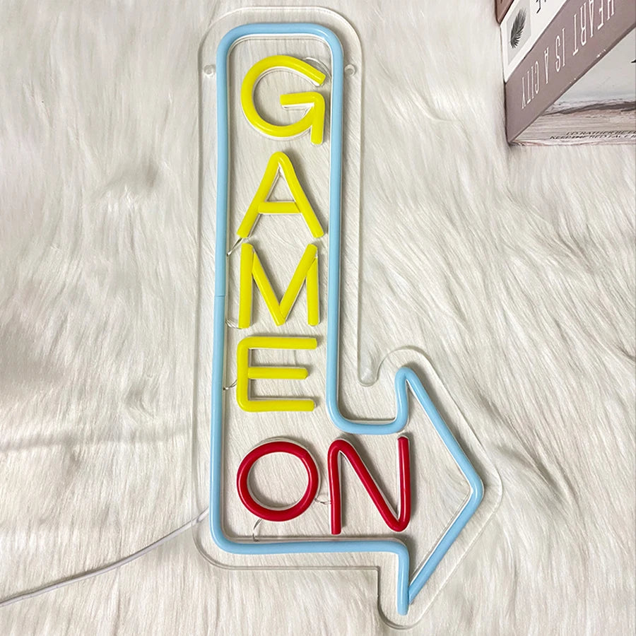 Gaming Neon Sign for Game Room Decor