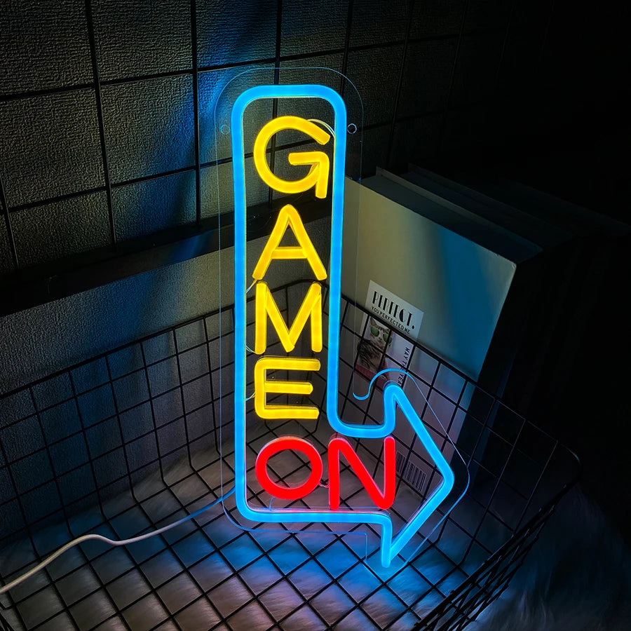 Gaming Neon Sign for Game Room Decor