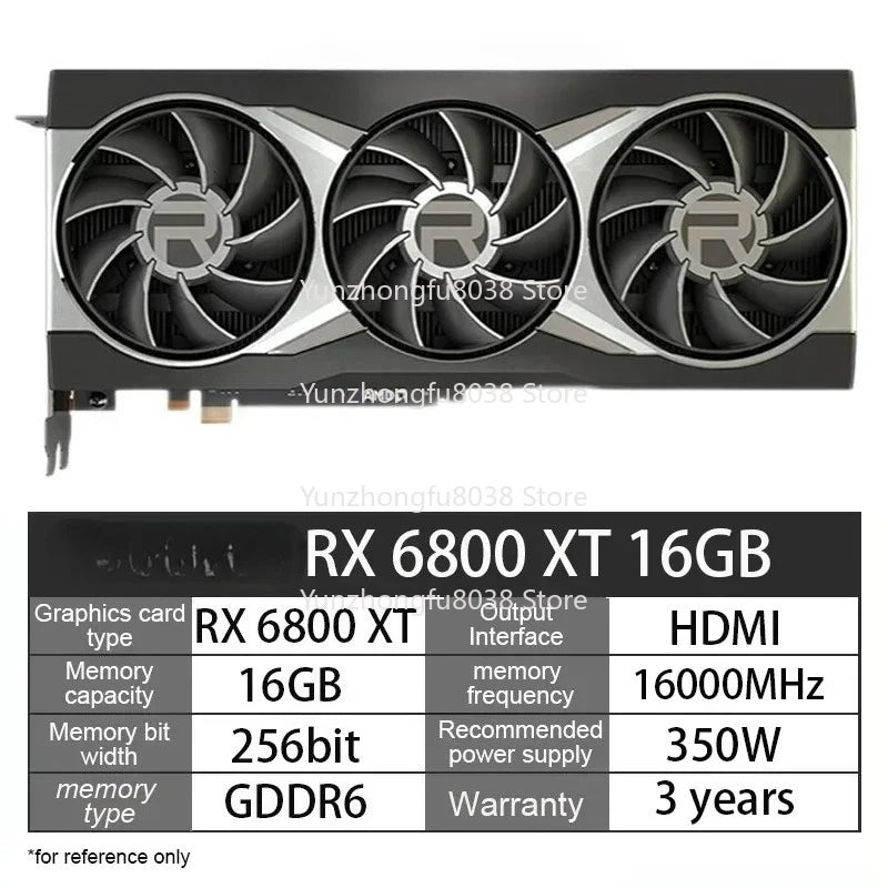 AMD RX 6700xt RX 5700 XT Gaming Graphics Card 16GB