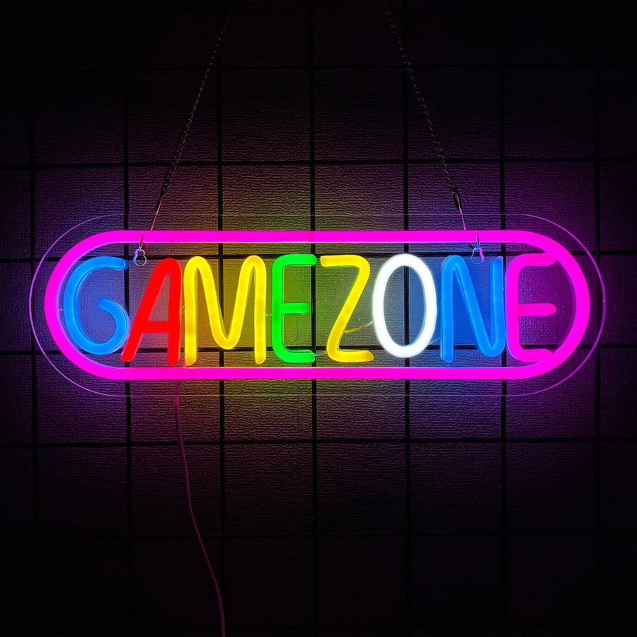 Gaming Neon Sign for Game Room Decor
