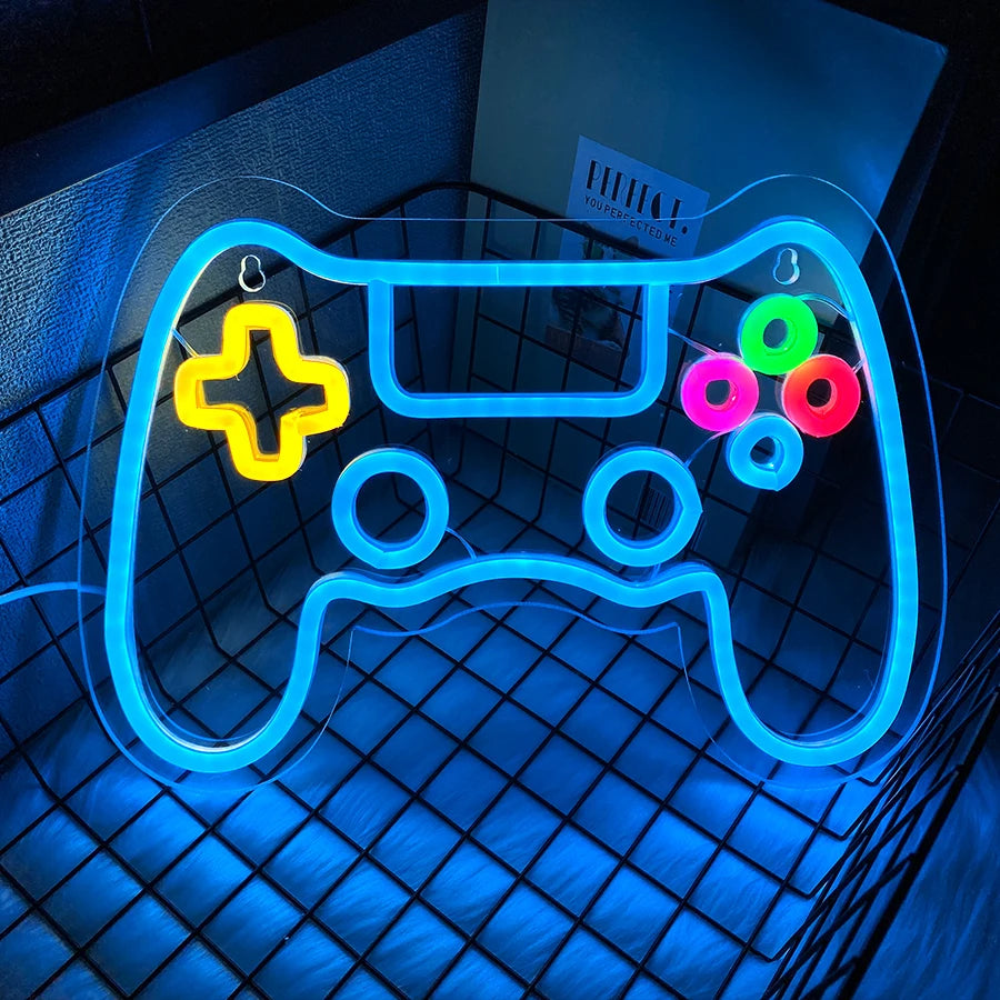 Gaming Neon Sign for Game Room Decor