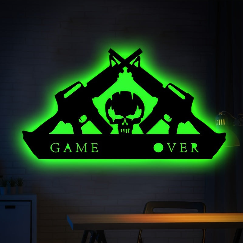 1pc Manga Silhouette Wall Light - Immersive Gaming Room Decor - Adds a Touch of Magic to Your Home